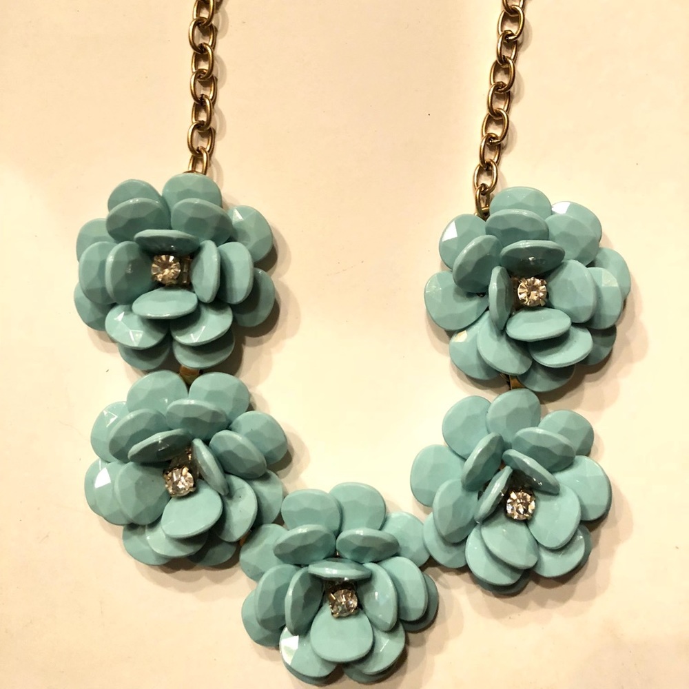 J Crew beaded rose necklace